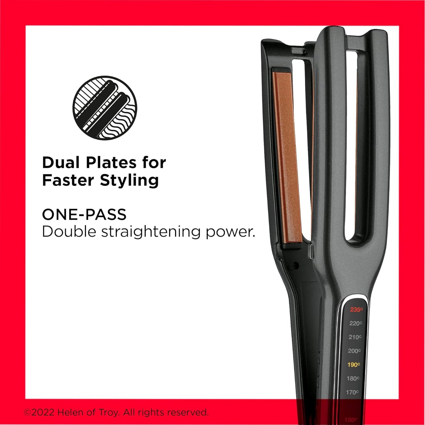Revlon Wave Master Jumbo Waver (Three-Prong Jumbo Barrels, Tourmaline Ceramic Coating, 30 Heat Settings Up to 190°C) RVIR3056UKE