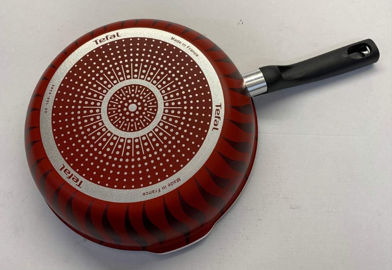 Tefal G6 Tempo Flame 32 Cm Non Stick Frypan With Thermo Spot, Red, Aluminium, C3040883
