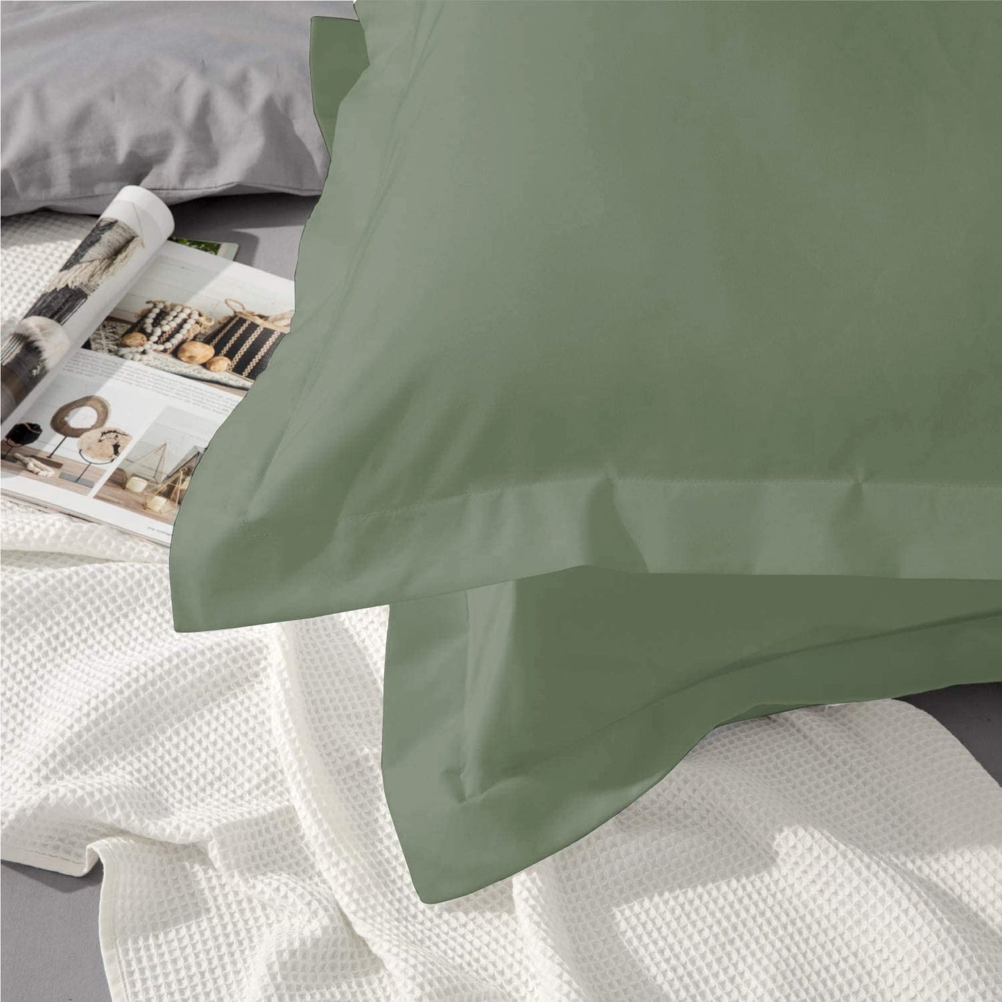 Split Head California King Sheets Sets for Adjustable Beds - 100% Egyptian Cotton 800TC Split Head Flex Top 18" Deep Pocket - 34" Top Split Cal-King, White Solid