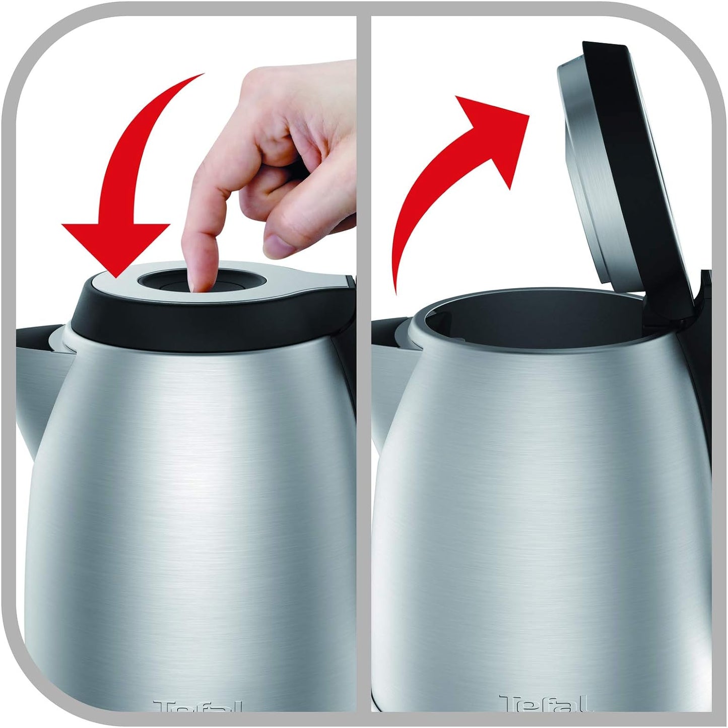 Tefal Kettle 1.7 litre, 2400 watts, with removable anti-scale filter,Black K0330827