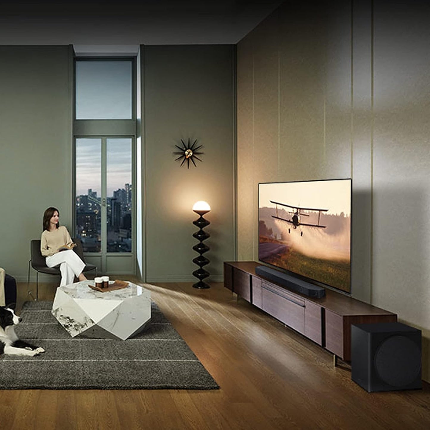 Samsung 160W Sound Tower High Power Party Speaker Water Resistant In Built Battery Bluetooth Connectivity - MX-ST40B/ZN - 2022 Model - 1 Year Warranty (UAE Version)
