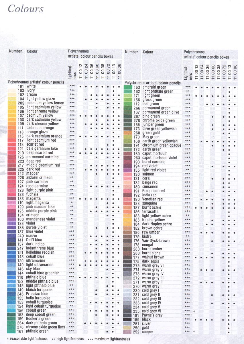 Faber-Castell Art & Graphic Polychromos Colour Pencil, (199), Black, for Art, Craft, Drawing, Sketching, Home, School, University, Colouring