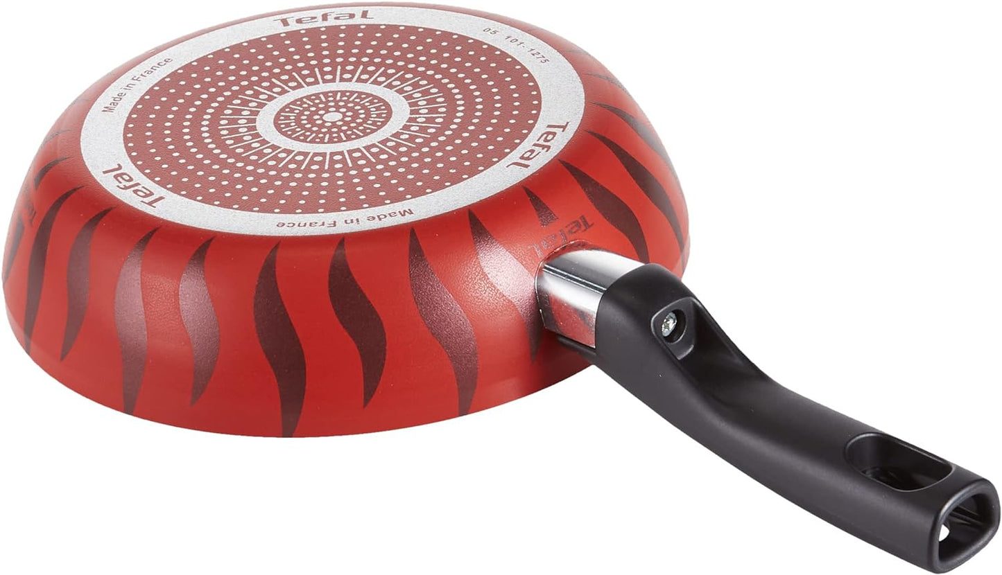 Tefal G6 Tempo Flame 32 Cm Non Stick Frypan With Thermo Spot, Red, Aluminium, C3040883