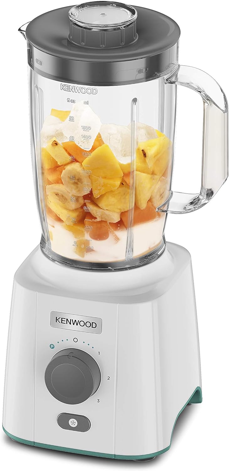 Kenwood Blender 2.0 L Jar 650 Watts With 2 Mill And 1 Extra Jar, White, Blp406Wh