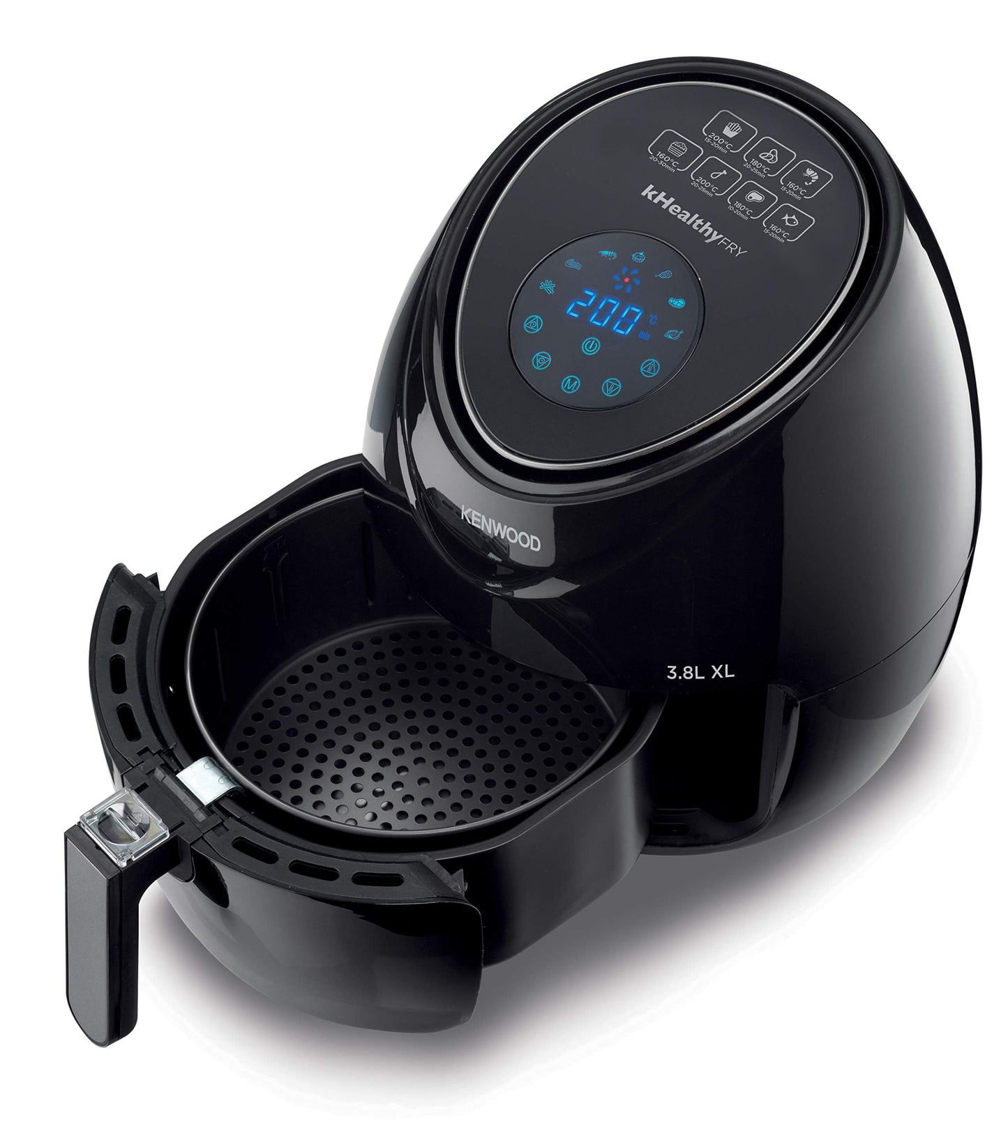 Kenwood Digital Air Fryer XL 3.8L 1.7Kg 1500W With Rapid Hot Air Circulation For Frying, Grilling, Broiling, Roasting, Baking And Toasting Hfp30.000Wh, White