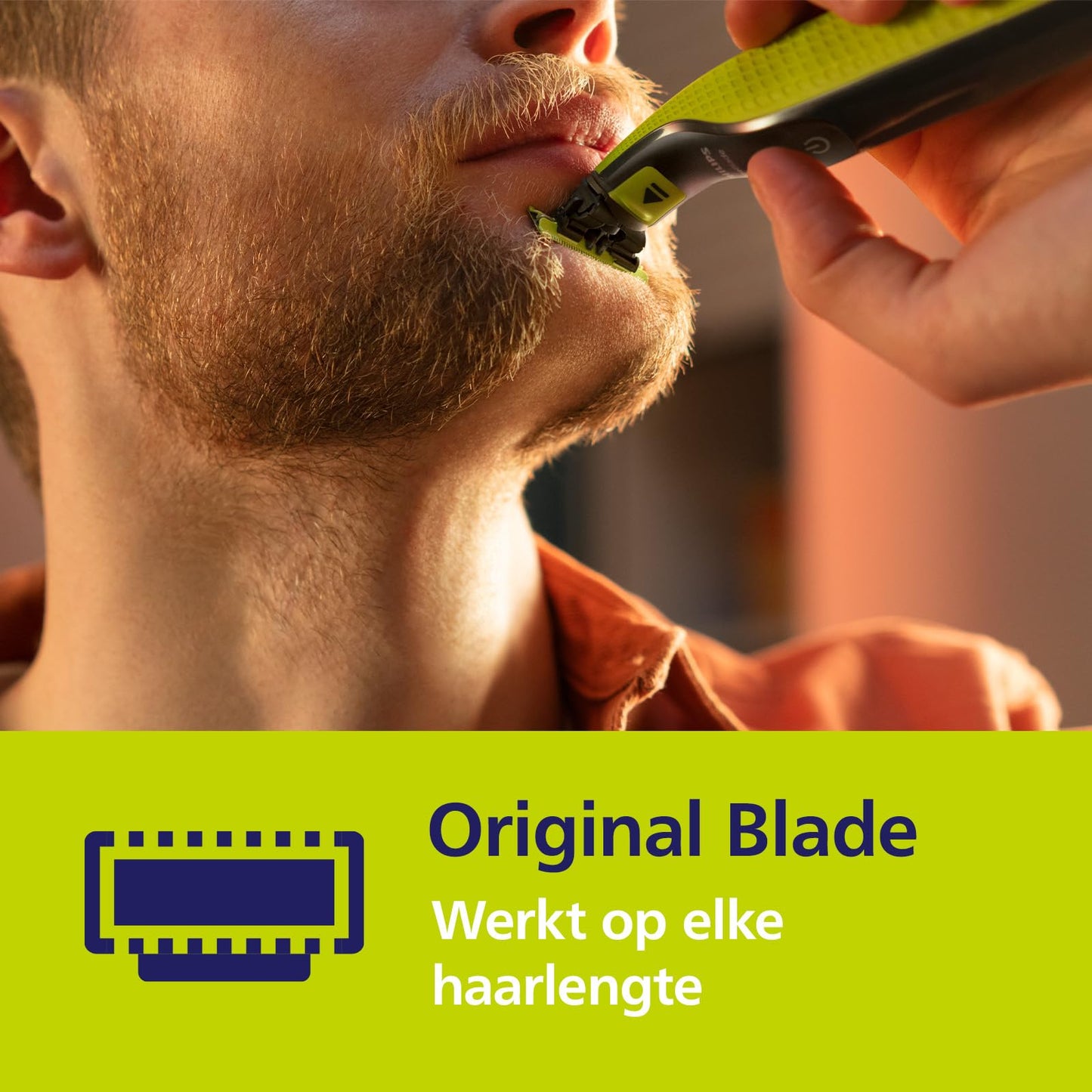 Philips Replacement Blade For Qp2520/Qp6505, Lime Green/Charcoal Grey - Qp220/51