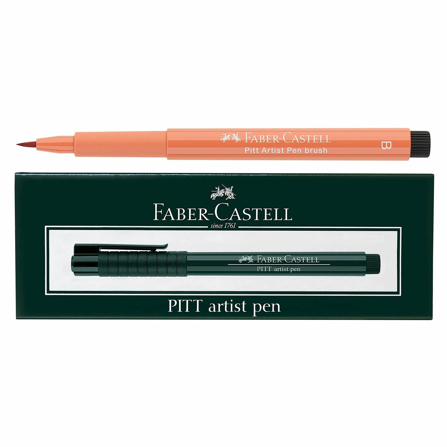 Faber-Castell Art & Graphic Pitt Artist Pen Brush India Ink Pen, Black, Single Pitt Pen, For Art, Craft, Drawing, Sketching, Home, School, University, Colouring