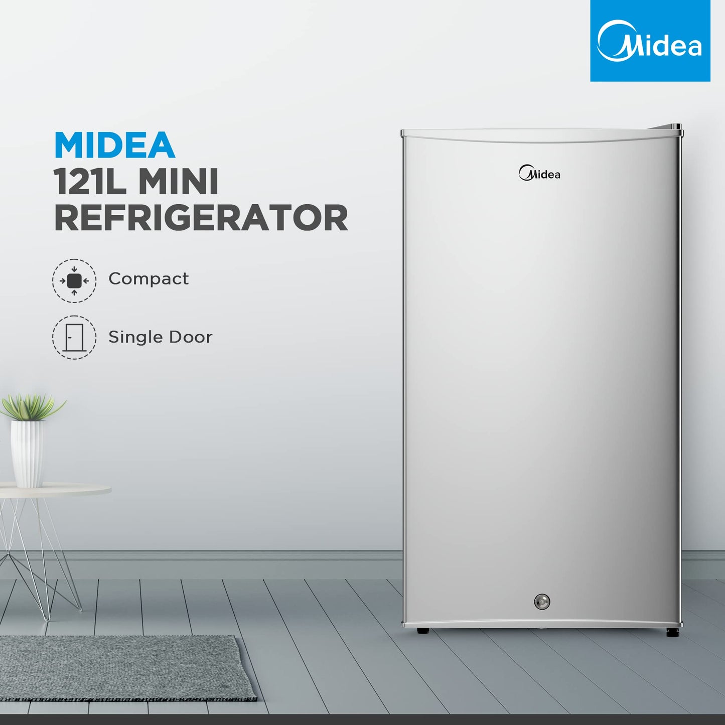 Midea 580L Gross Top Mount Double Door Refrigerator MDRT580MTE46, 2 Doors Frost Free Fridge Freezer with Smart Sensor & Humidity Control, Active-C Fresh, Multi-Air Flow, Electronic Silver, Large