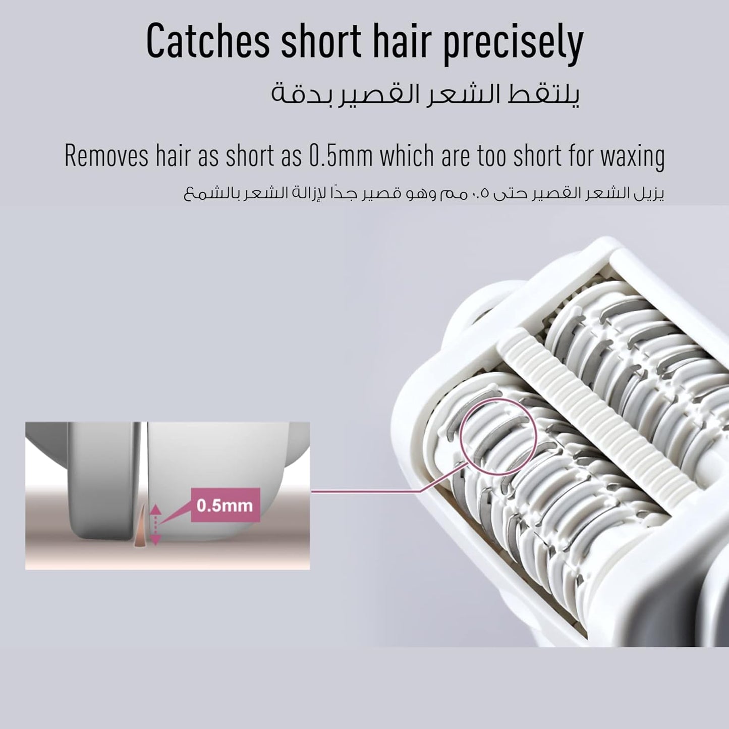 Panasonic Cordless Shaver & Epilator Es-El3A For Women 4-Piece Kit, Gentle Wet/Dry Hair Removal For Legs, Underarms, Bikini