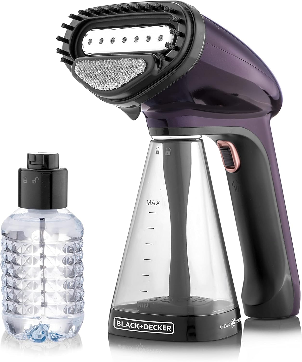 BLACK+DECKER Portable Digital Handheld Garment Steamer 1600W Black HSTD1600-B5