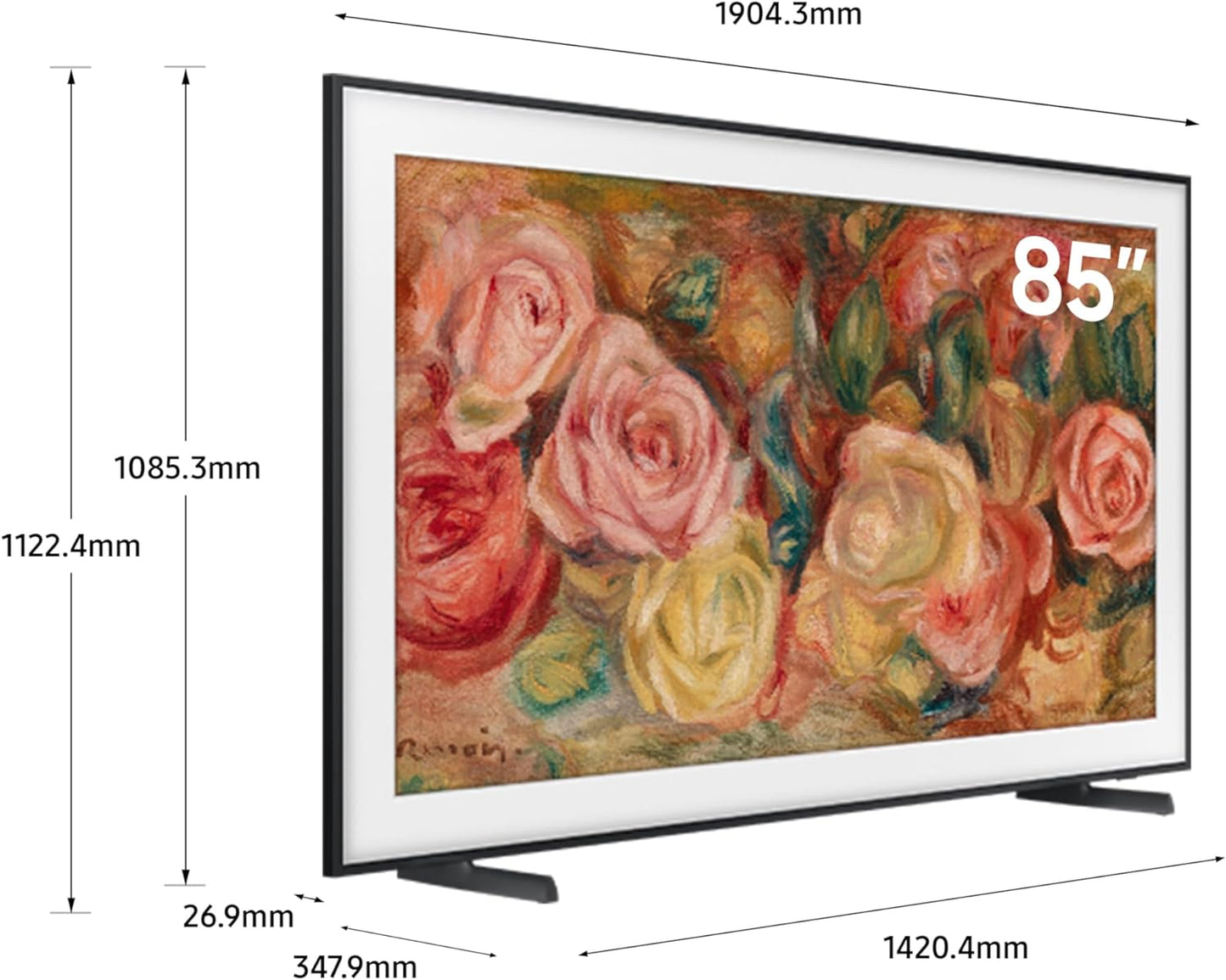Samsung 75 Inch TV Crystal UHD 4K Crystal Processor 4K Airslim Dynamic Crystal Color - UA75CU8000UXZN (2023 Model)