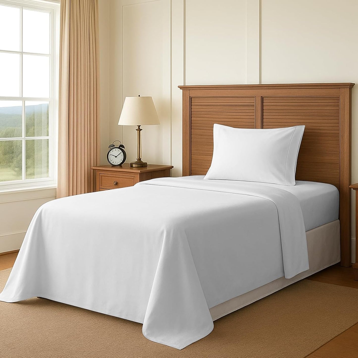 Pizuna Pure 100% Cotton Sheets Split King Size, 600 Thread Count Long Staple Cotton Crisp Sateen Sheets Split King with 15" Deep Pocket (Combed Black Cotton Sheets Split King)