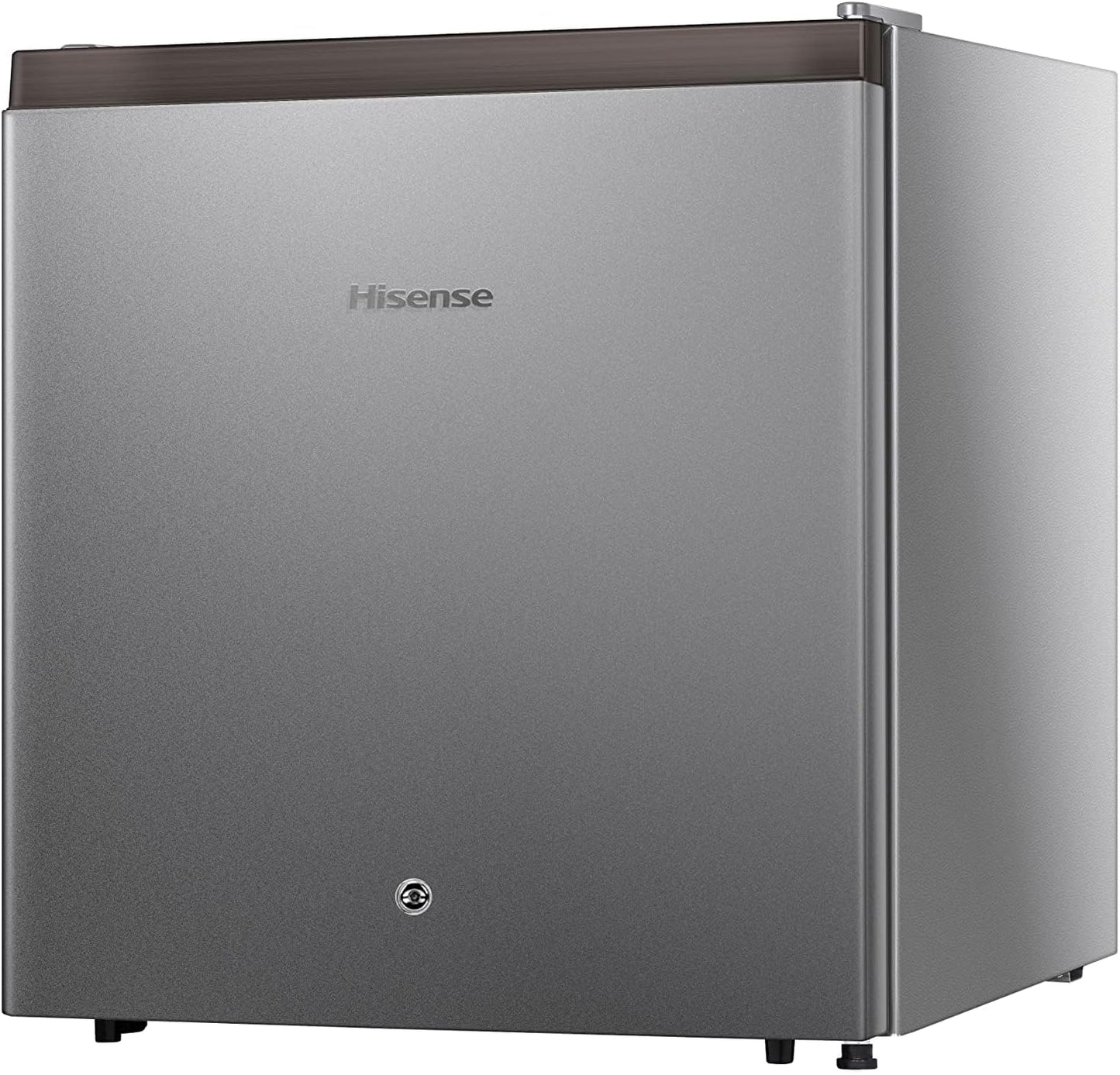 Hisense 42 Liter Compact Single Door Refrigerator, Silver - RR60DAGS0