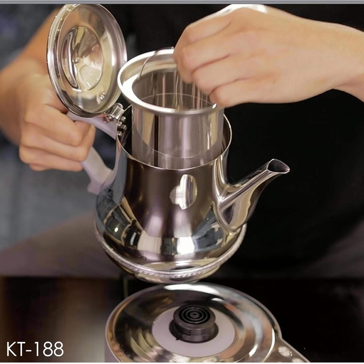 Crownline Karak Tea Maker Kt-188 Silver"Min 1 year manufacturer warranty"