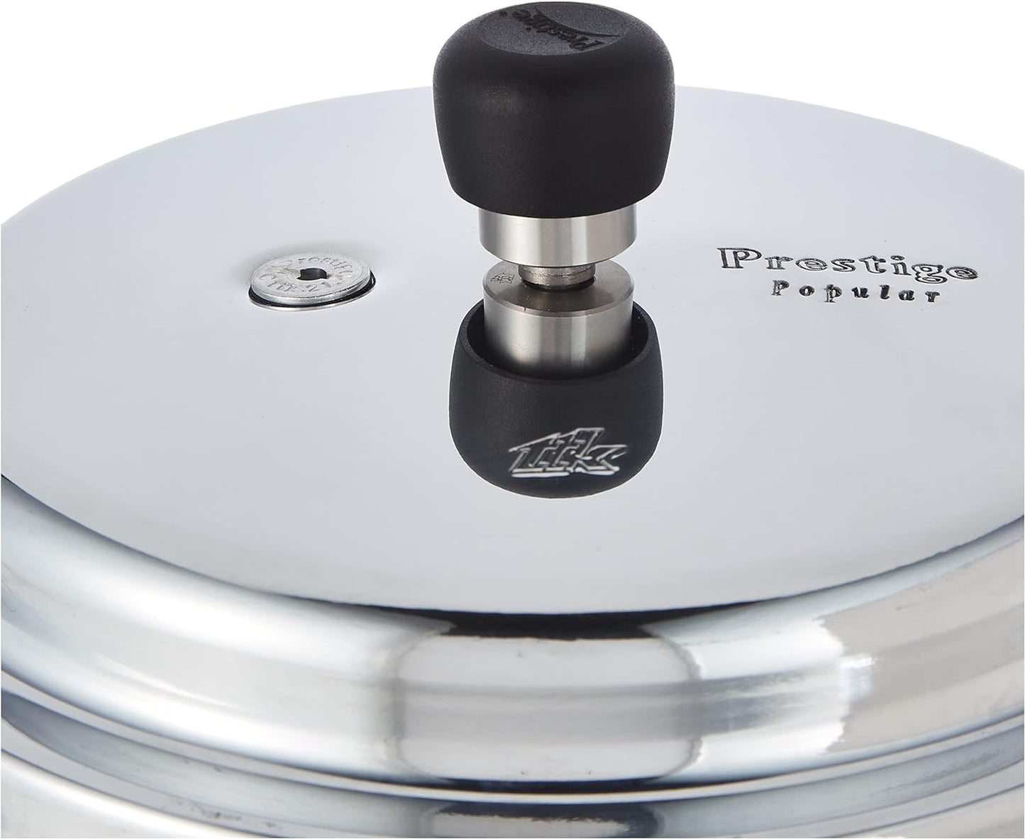 Prestige Popular Pressure Cooker | Aluminium Cooker with Lid 5 Ltr| Silver