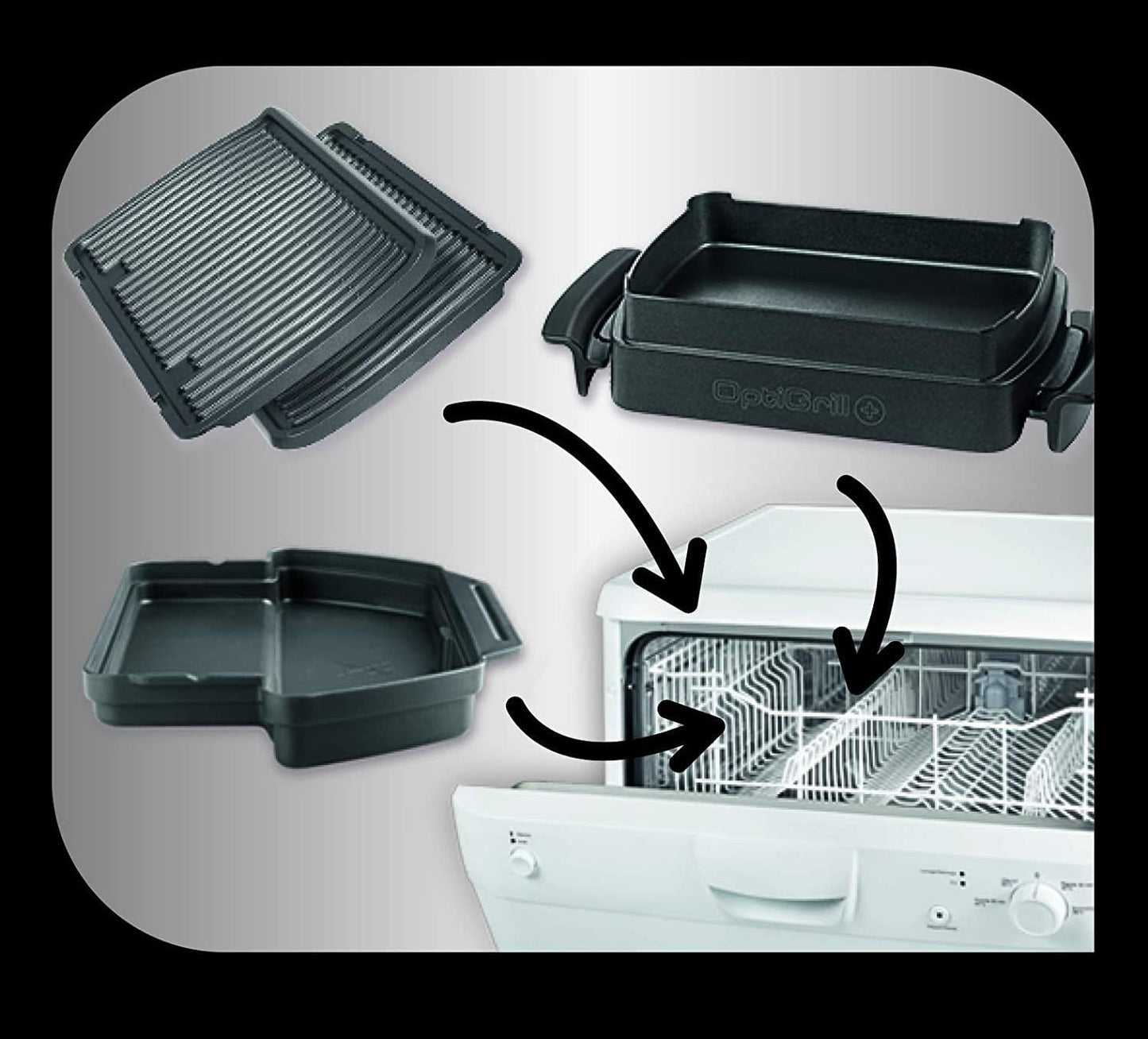 TEFAL Grill | Ultra compact Barbecue / BBQ Grill / Sandwich Maker | 1700 watts | Silver | 2 Years Warranty | GC302B28