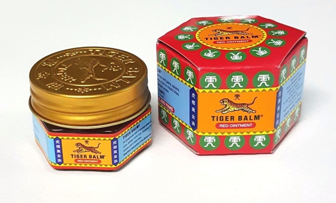 Tiger Balm Red Extra Strength Pain Relieving Ointment, 10g