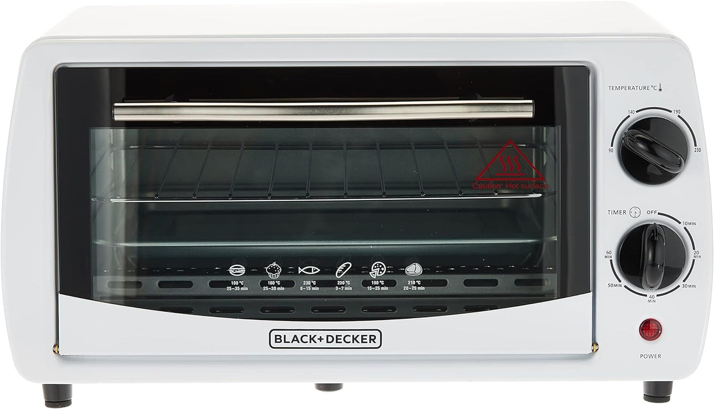 Black & Decker 2200W 70L Toaster Oven 90-230 Temp Setting, Double Grill With Convection And Glass Door For Safety+Multiple Accessories Toasting Baking Broiling TRO70RDG-B5 2 Years Warranty