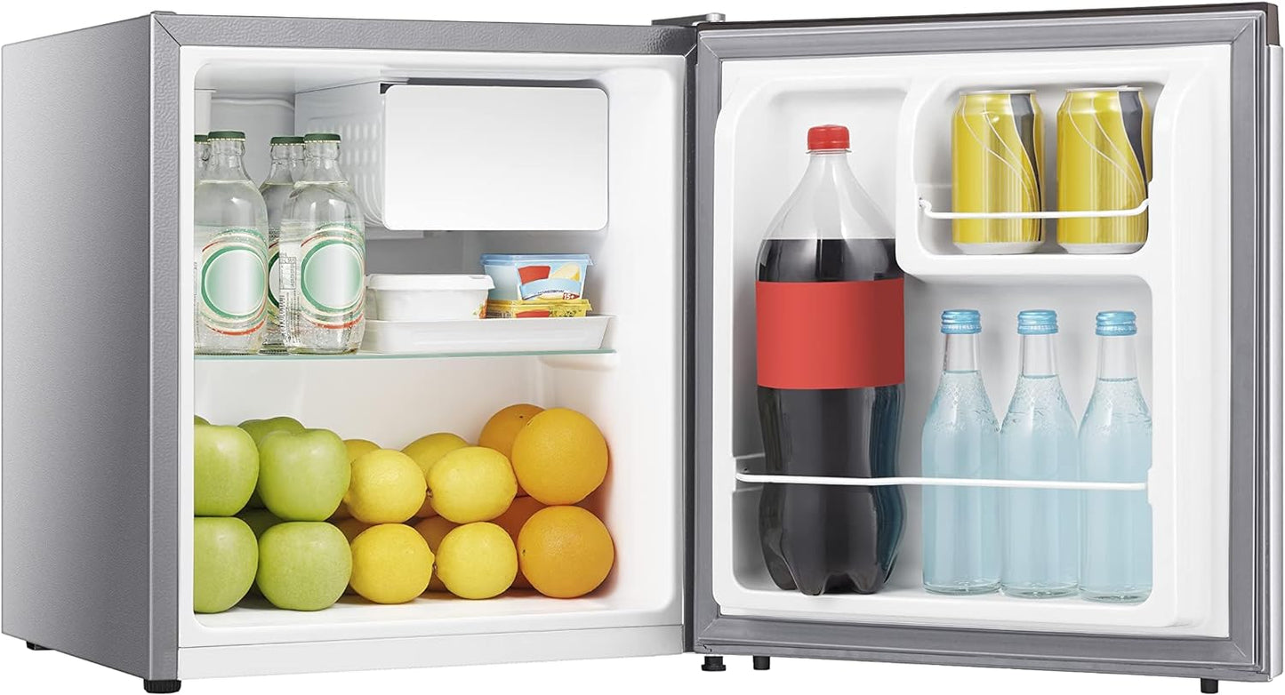 Hisense 42 Liter Compact Single Door Refrigerator, Silver - RR60DAGS0