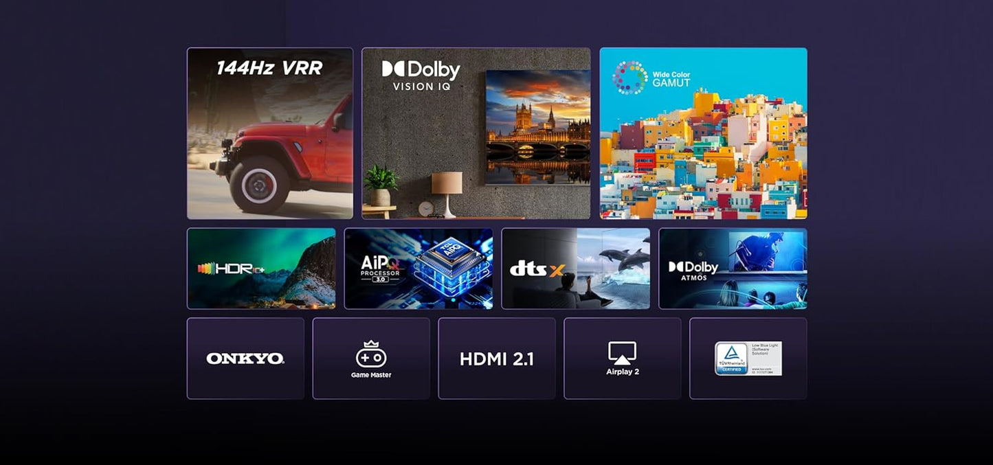 TCL 85 Inch TV 4K Ultra HD Smart TV Google TV with 120Hz Game Accelerator Dolby Vision & Atmos HDR 10 Built-In Chromecast Assistant 60HZ MEMC - 85P745 (2023 Model)