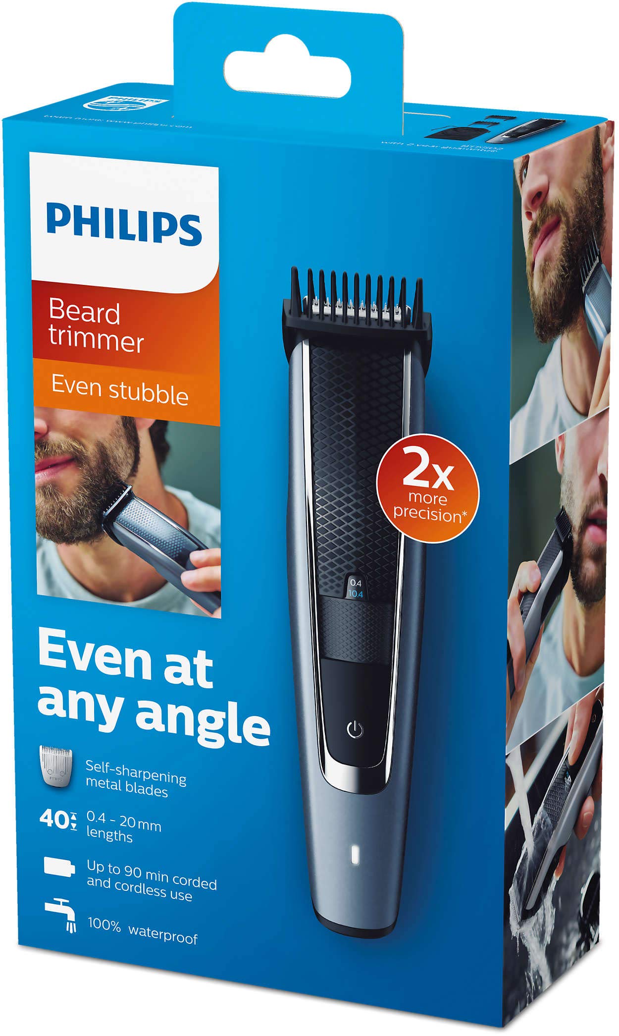 Philips Series 5000 Beard Trimmer, Black, Bt5502/13.