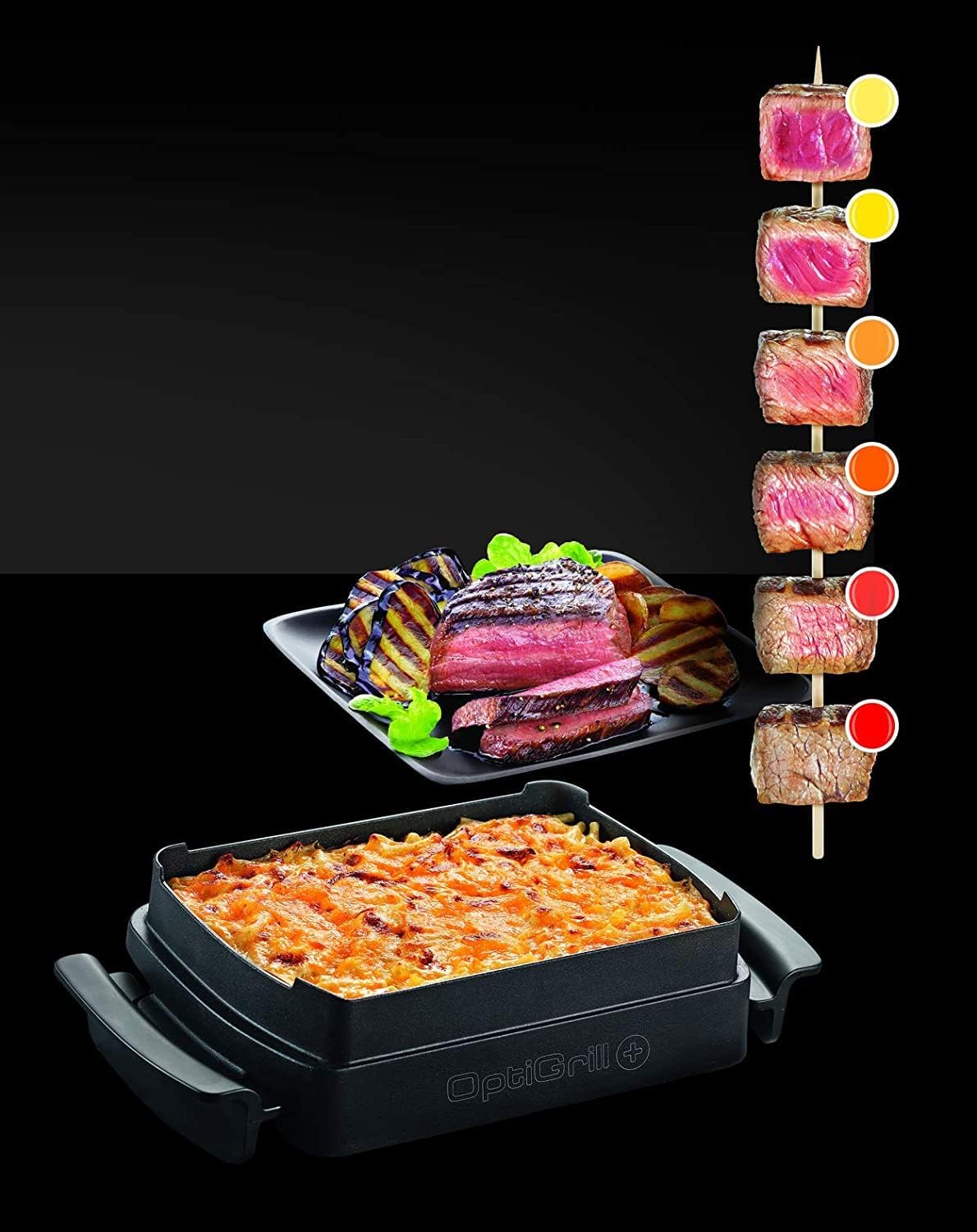 TEFAL Grill | Ultra compact Barbecue / BBQ Grill / Sandwich Maker | 1700 watts | Silver | 2 Years Warranty | GC302B28