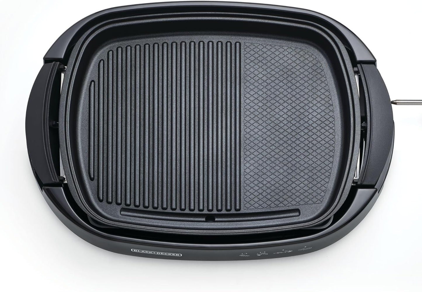 Black+Decker 2000W Family Health Grill, Black/Silver, Cg2000-B5, 2 Year Warranty
