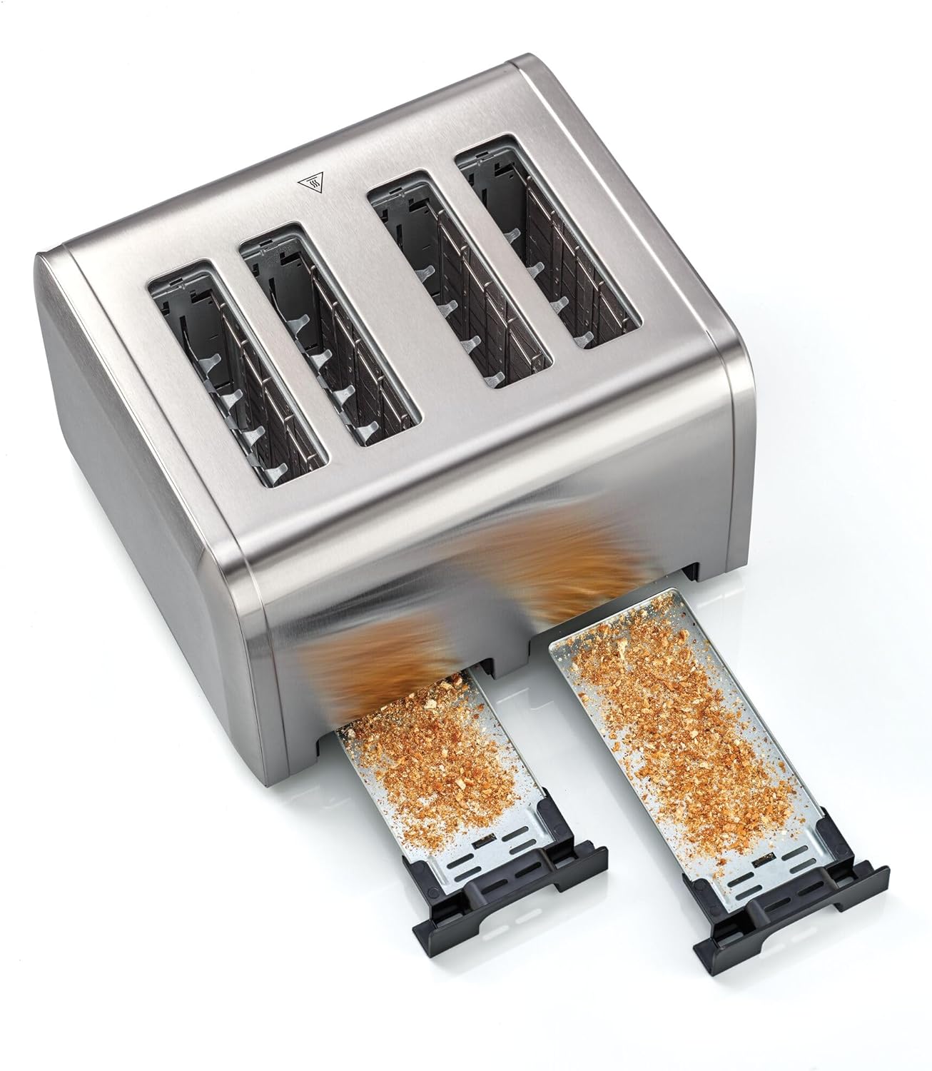 BLACK+DECKER 2 Slice Stainless Steel Toaster, Silver - ET244-B5.