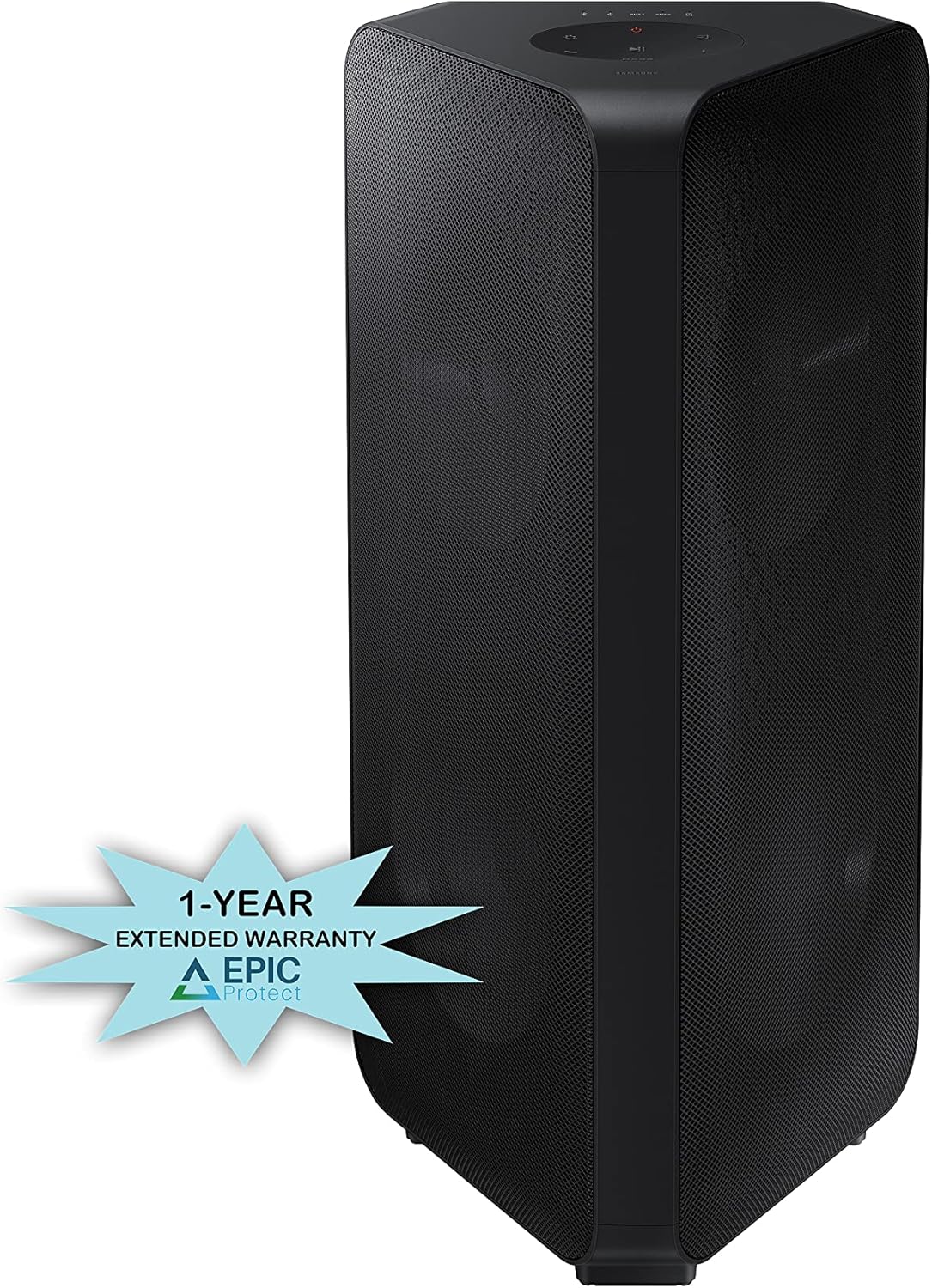 Samsung 160W Sound Tower High Power Party Speaker Water Resistant In Built Battery Bluetooth Connectivity - MX-ST40B/ZN - 2022 Model - 1 Year Warranty (UAE Version)