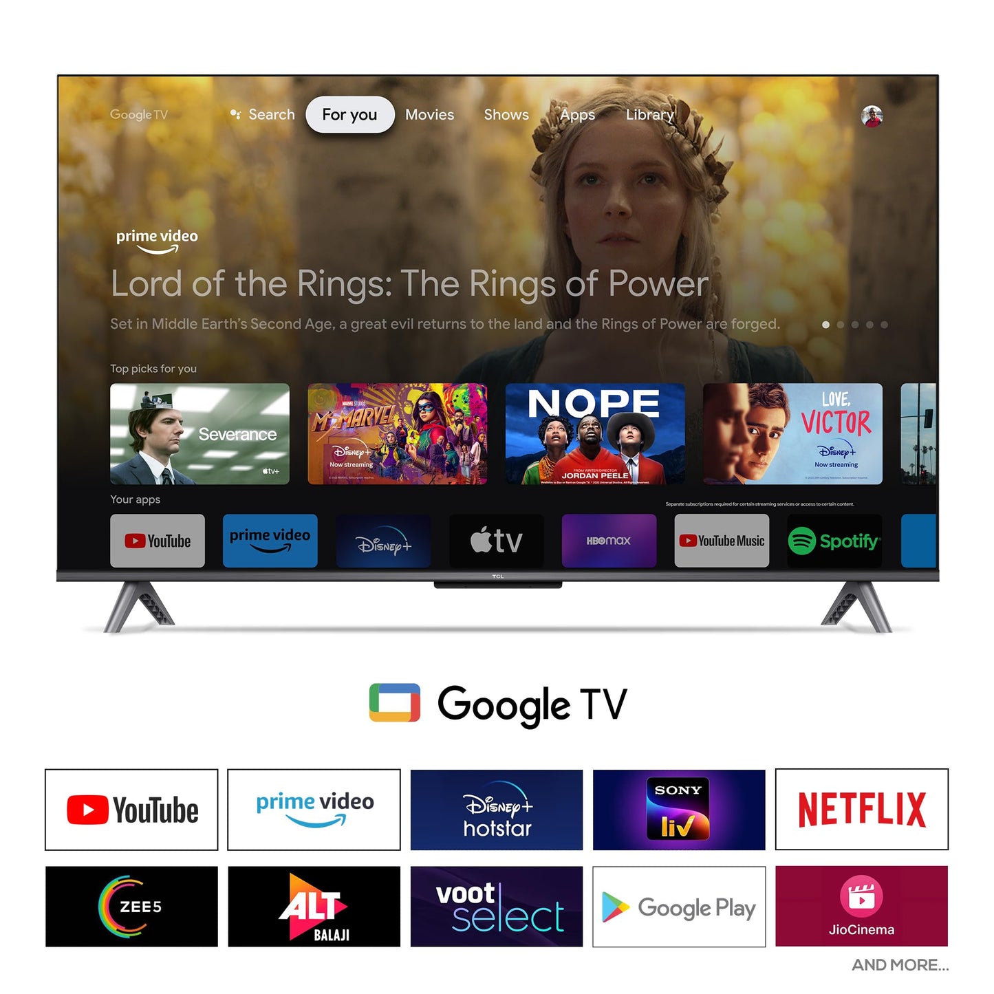 TCL 164 cm (65 inches) 4K Ultra HD Smart QLED Google TV 65C645 (Black)