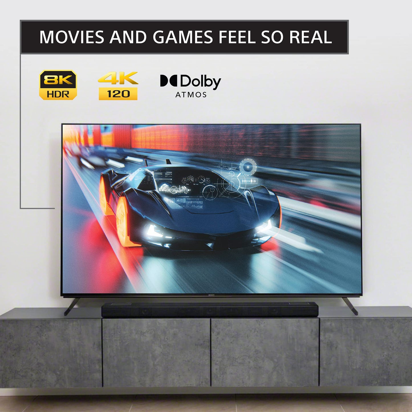 Sony X90J 55 Inch TV: BRAVIA XR Full Array LED 4K Ultra HD Smart Google TV with Dolby Vision HDR XR55X90J- 2021 Model & HT-G700: 3.1CH Dolby Atmos/DTS:X Soundbar