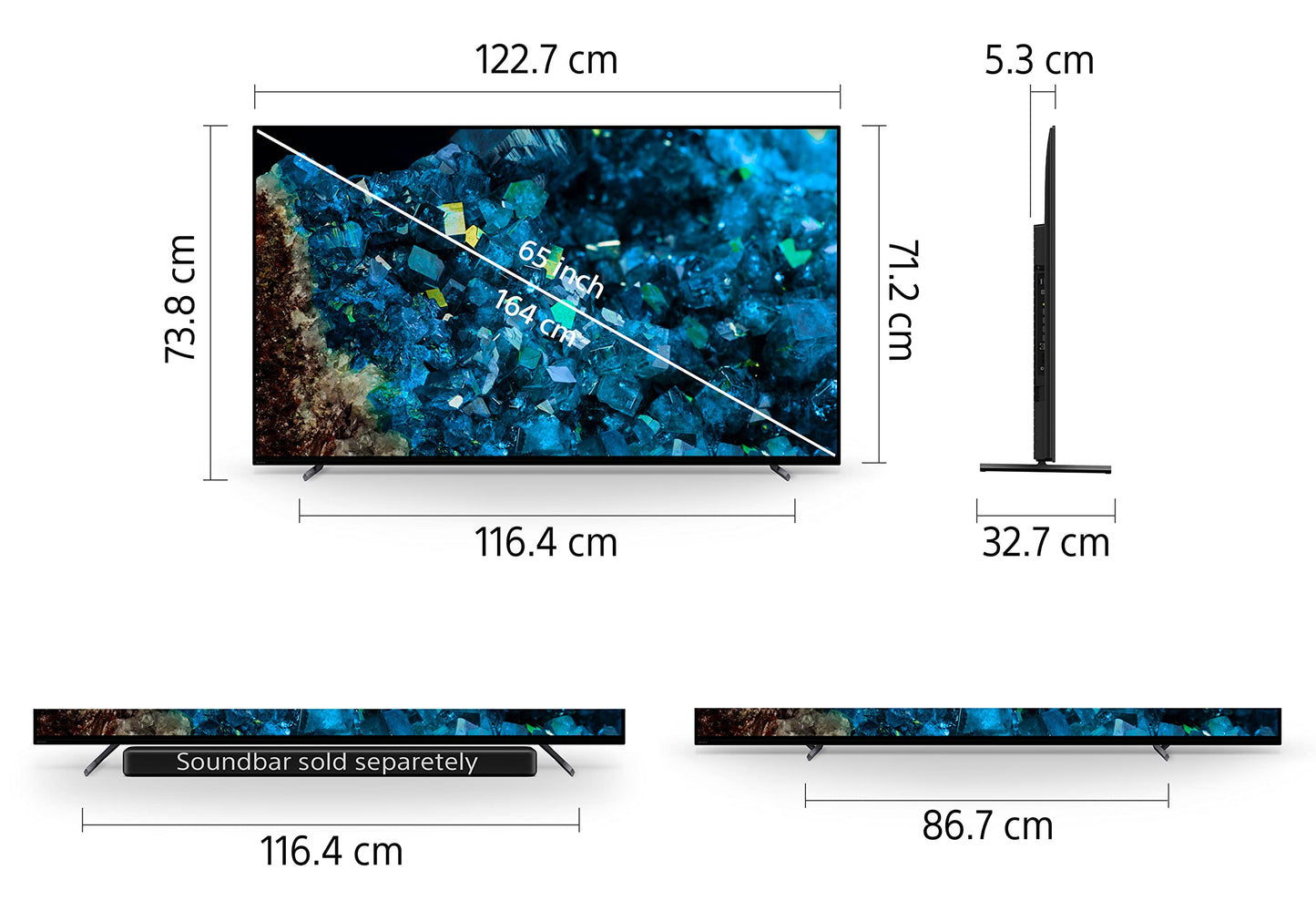 Sony Bravia 210 cm (83 inches) XR Series 4K Ultra HD Smart OLED Google TV XR-83A80L (Black)