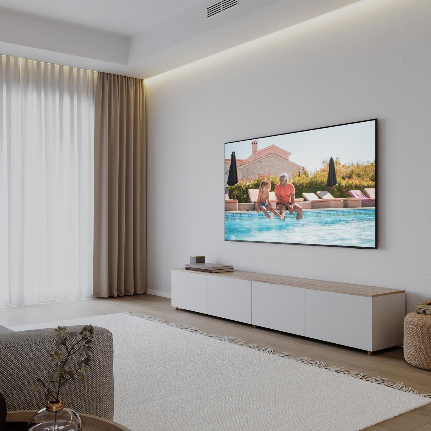 Samsung 75 Inch TV Crystal UHD 4K Crystal Processor 4K Airslim Dynamic Crystal Color - UA75CU8000UXZN (2023 Model)