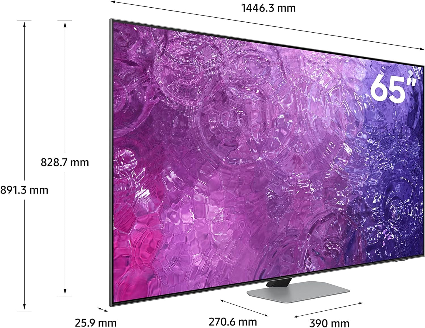 Samsung 65 Inch TV Crystal UHD 4K Crystal Processor 4K Airslim Dynamic Crystal Color - UA65CU8000UXZN (2023 Model)