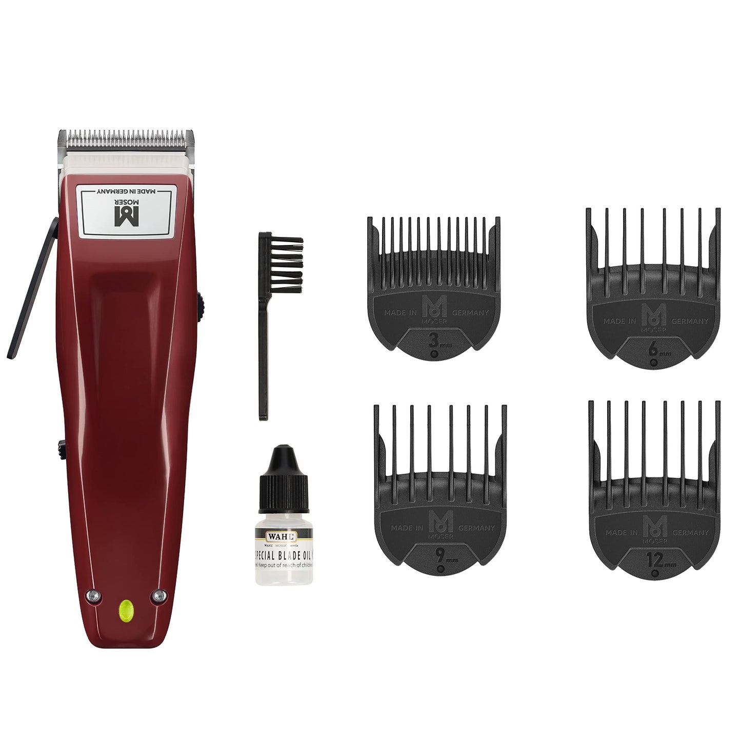 Moser Professional Corded Hair Clipper, Professional Hair Clipper for Men, Stainless Steel Blade, Multiclick Cutting Length Adjustment, Powerful Motor (1400-0150)