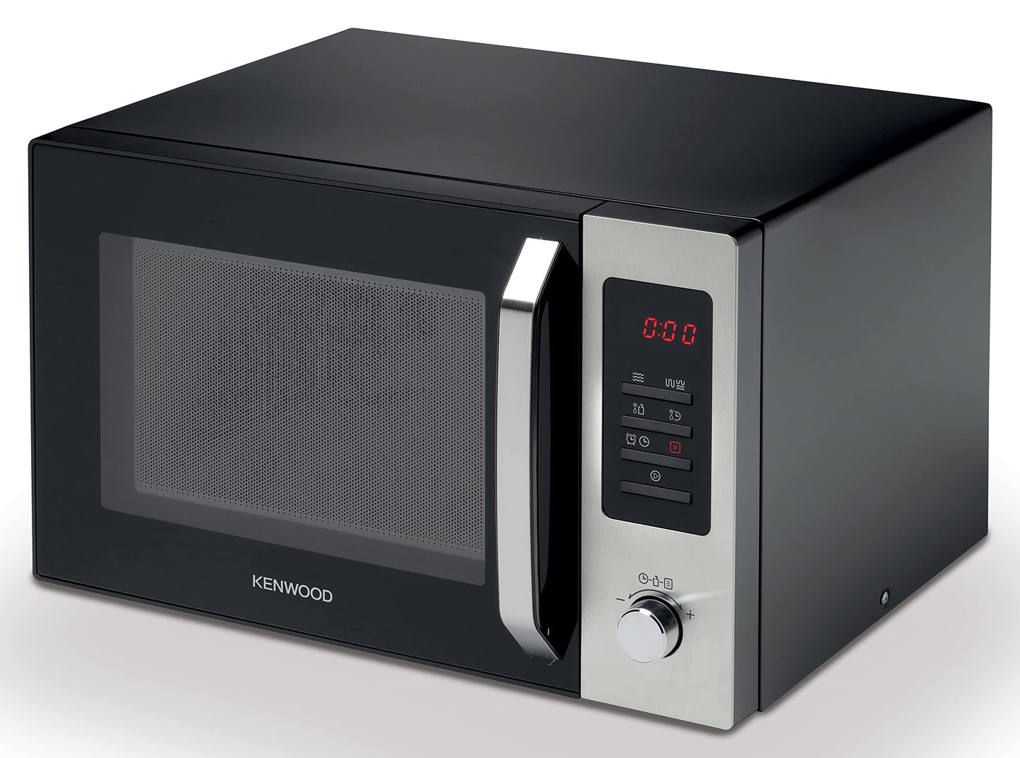 KENWOOD 30L Microwave Oven with Grill, Convection, Digital Display, 5 Power Levels, Defrost Function, Stainless Steel, Auto Menu, 95 Minutes Timer, Clock Function 900W MWM31.000BK Black/Silver