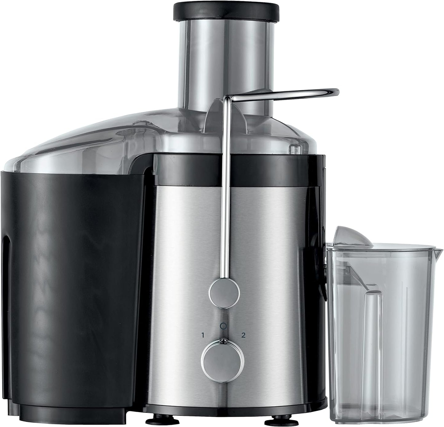 KENWOOD Juicer 800W Juice Extractor with 75mm Wide Feed Tube, 2 Speed, Transparent Juice Jug, Pulp Container, Anti Drip for Home, Office, Restaurant & Cafeteria JEP02.A0WH White