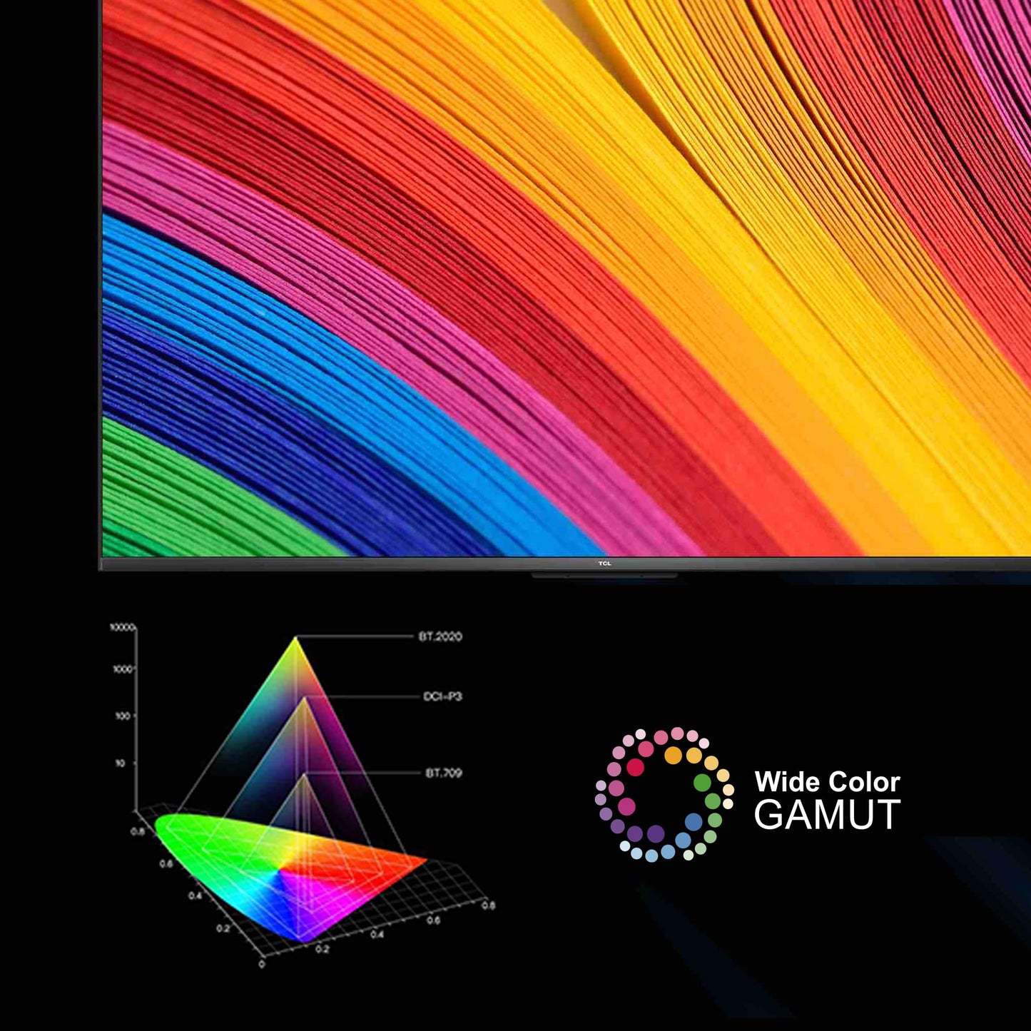 TCL 164 cm (65 inches) Bezel-Less Series 4K Ultra HD Smart LED Google TV 65P635 (Black)