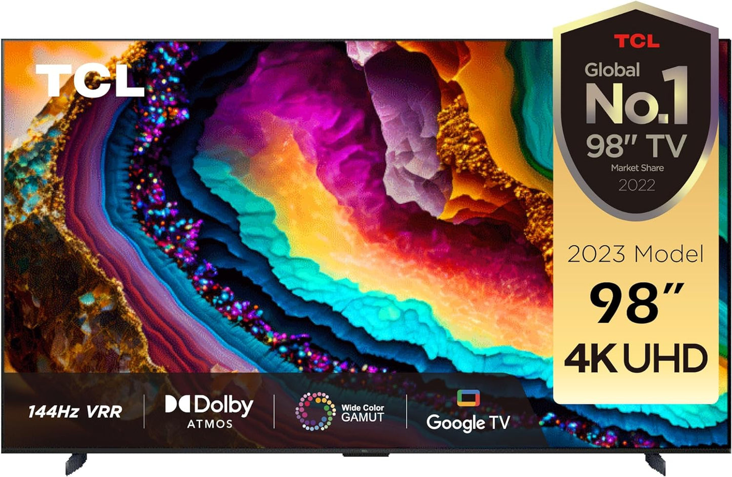 TCL 85 Inch TV 4K Ultra HD Smart TV Google TV with 120Hz Game Accelerator Dolby Vision & Atmos HDR 10 Built-In Chromecast Assistant 60HZ MEMC - 85P745 (2023 Model)