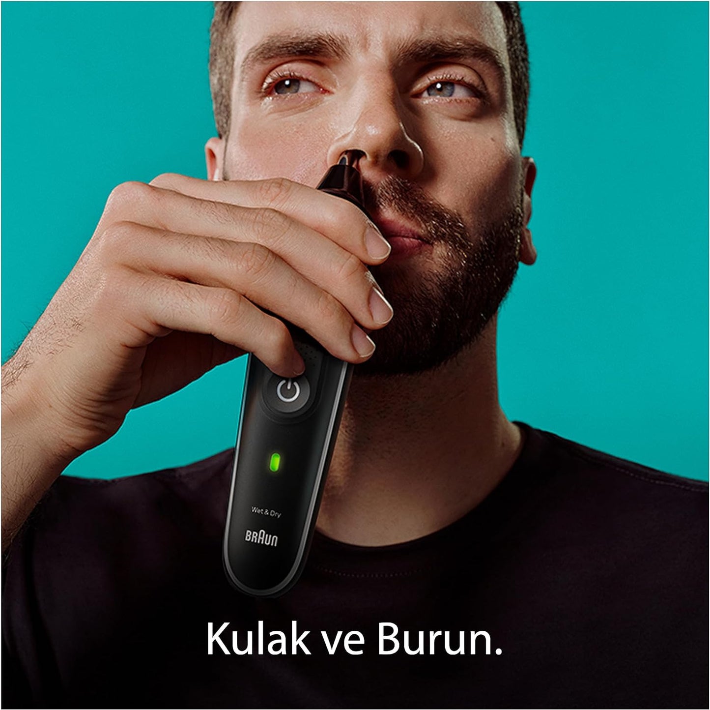Braun MGK5245 7 in 1 Hair Clipper, Beard and Face Trimmer, Black/Blue