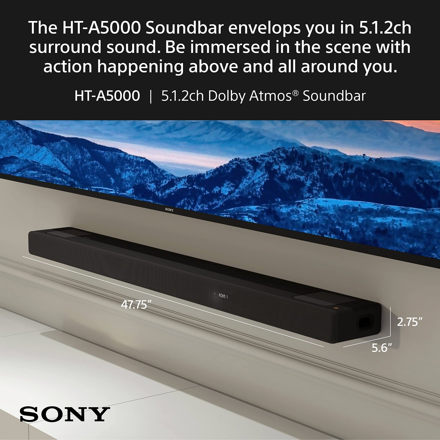 Sony 75 Inch 4K Ultra HD TV X90L Series: BRAVIA XR Full Array LED Smart Google TV with Dolby Vision HDR and Exclusive Features for The Playstation® 5 XR75X90L- Latest Model,Black