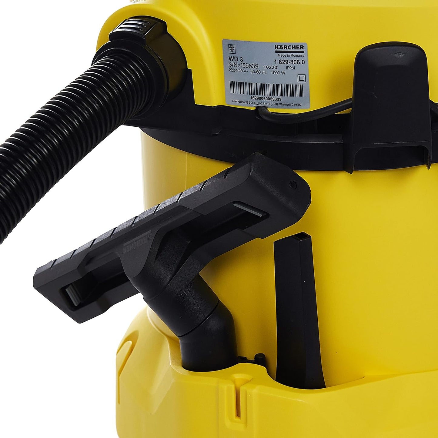 Strong Wet Dry Vacuum Cleaner, 17L, 1000W only, Low Consumption, Karcher WD3