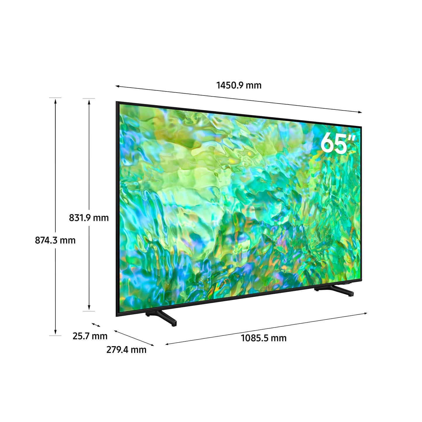 Samsung 55 Inch TV Crystal UHD Crystal Processor 4K Hub - UA55CU7000UXZN (2023 Model)