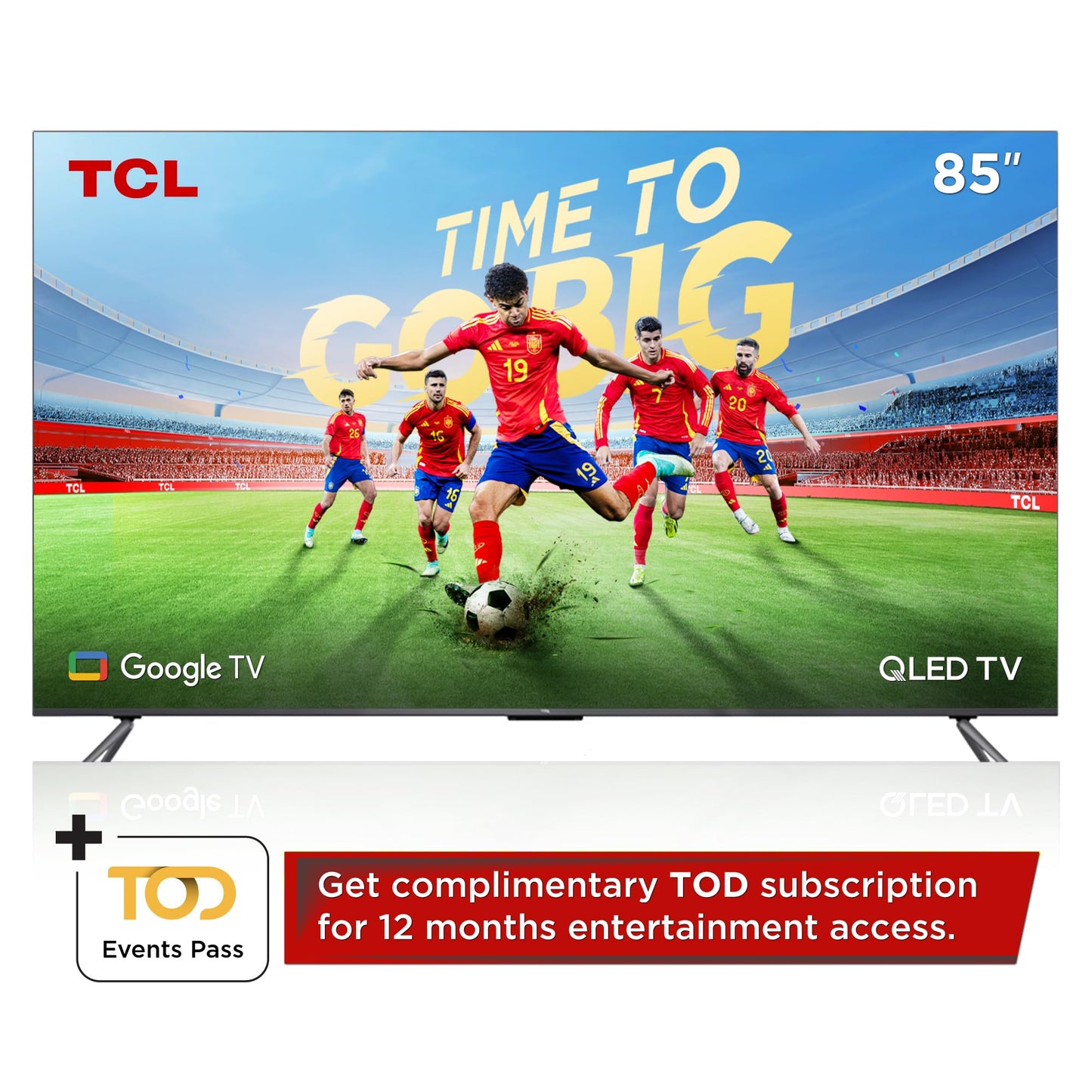TCL 75 Inch TV 4K QLED Smart TV Dolby Vision Atmos HDR 10+ Game Master Wide Colour Gamut Quantum Dot Technology - 75C645 (2023 Model)