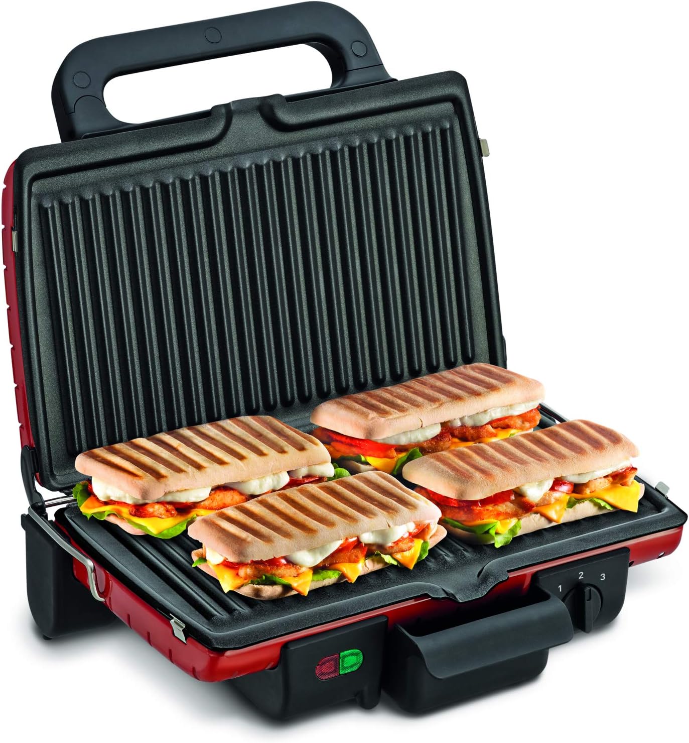 TEFAL Grill | Ultra compact Barbecue / BBQ Grill / Sandwich Maker | 1700 watts | Silver | 2 Years Warranty | GC302B28