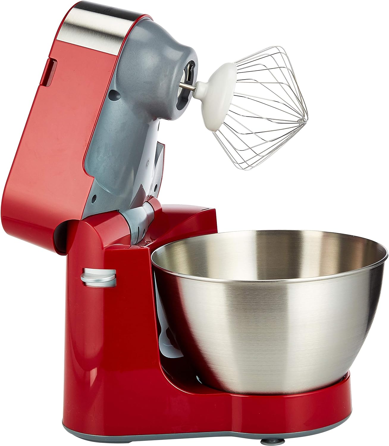KENWOOD Stand Mixer Kitchen Machine PROSPERO 900W with 4.3L Stainless Steel Bowl, K-Beater, Whisk, Dough Hook, Glass Blender, Meat Grinder, Food Processor, Juicer, Citrus Juicer KM241002 Red