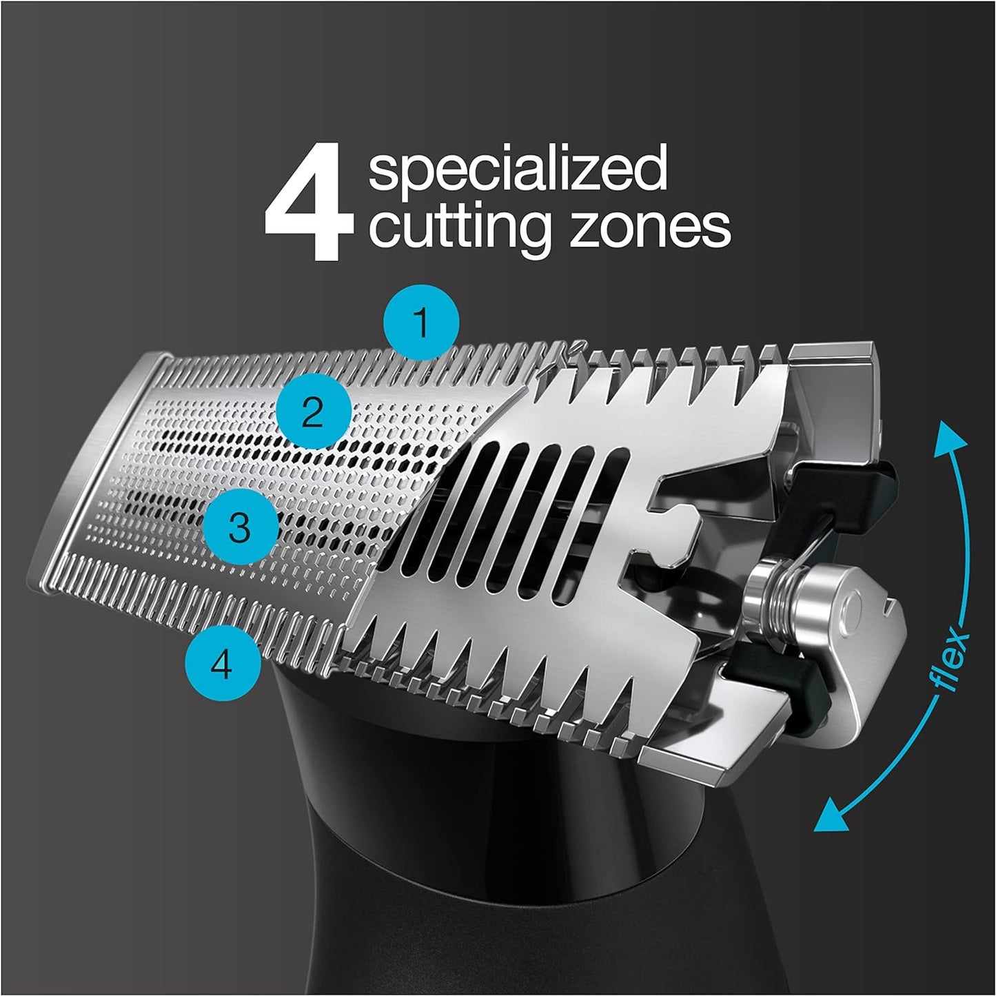 Braun Series X Xt5200 Wet & Dry All-In-One Tool Electric Razor & Beard Trimmer With 5 Attachments, Black/Silver