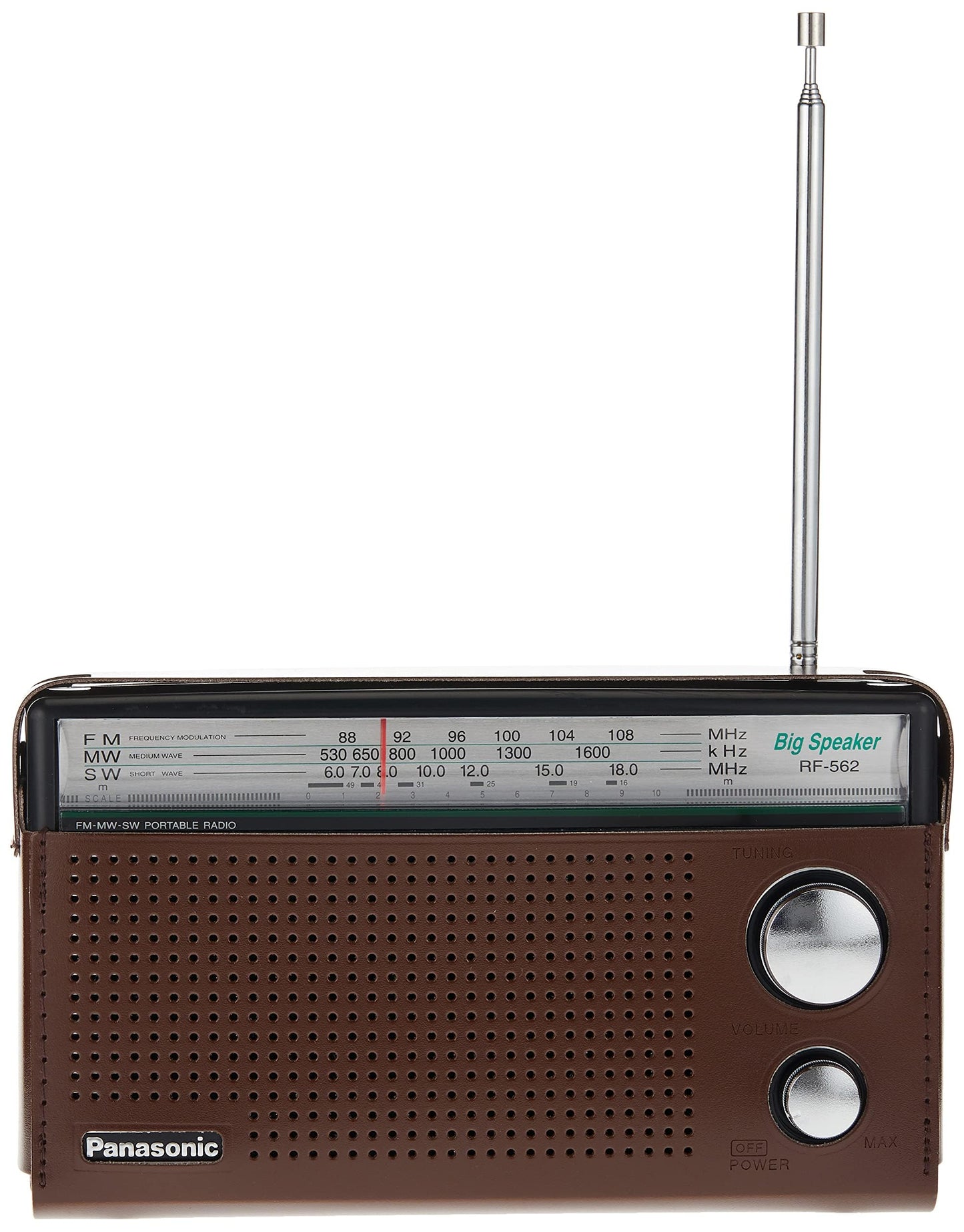 Panasonic 3 Band Portable Radio (Model: Rf-562Dgc1-K), Brown