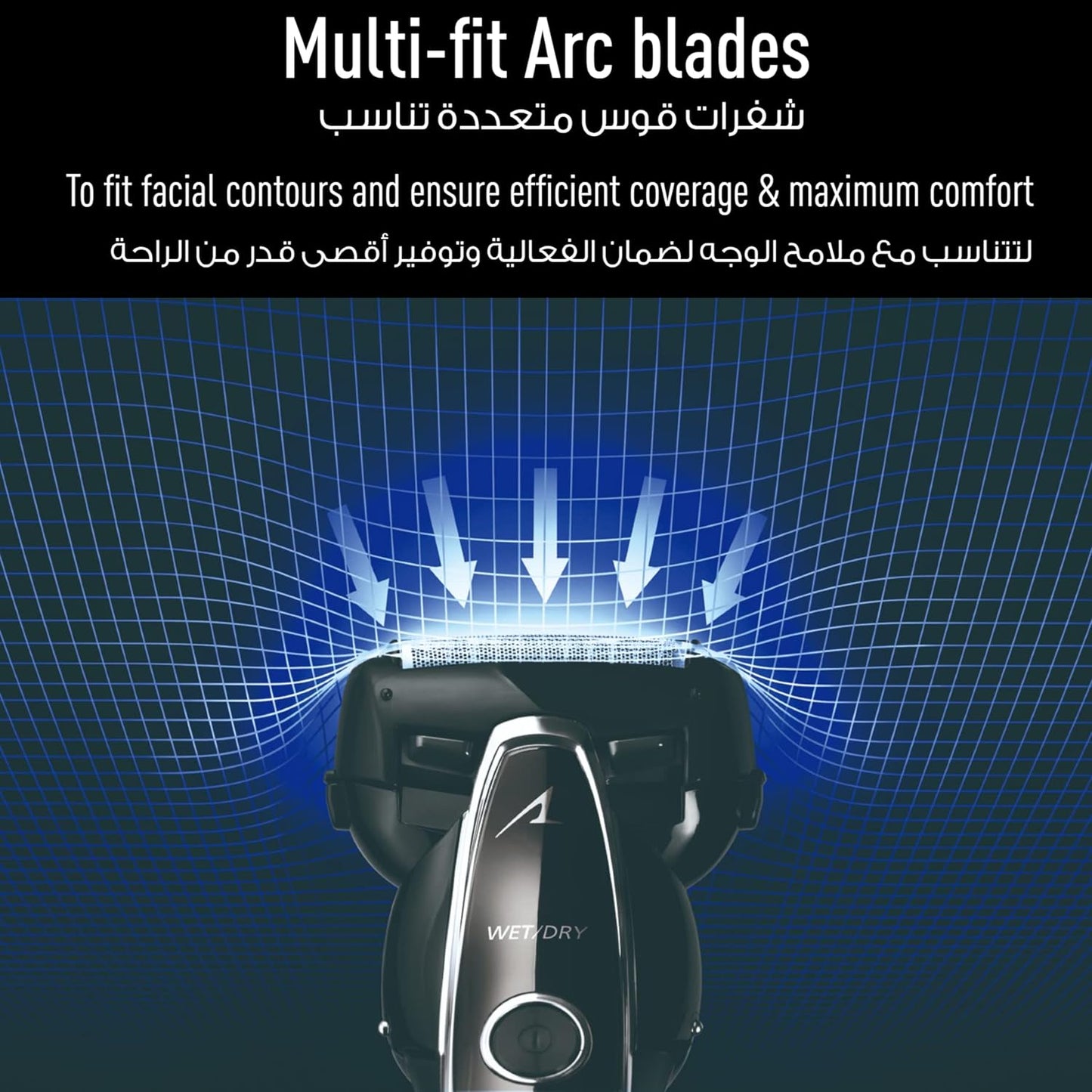 Panasonic Es-St25 Rechargeable Electric Shaver 3-Blade - Wet/Dry Shower Shaving