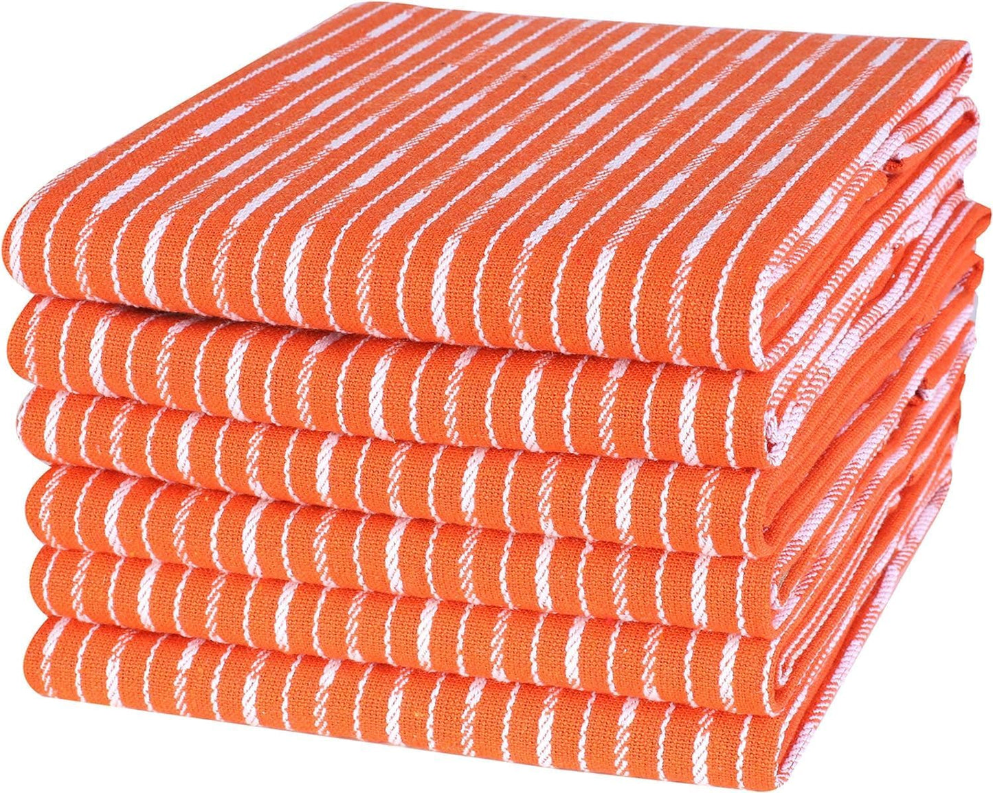 Lavish Touch Brookyn Stripe Kitchen Towel 18x28 inch,100% Cotton